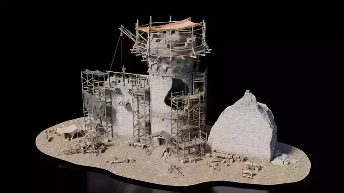 Building Tower Medieval