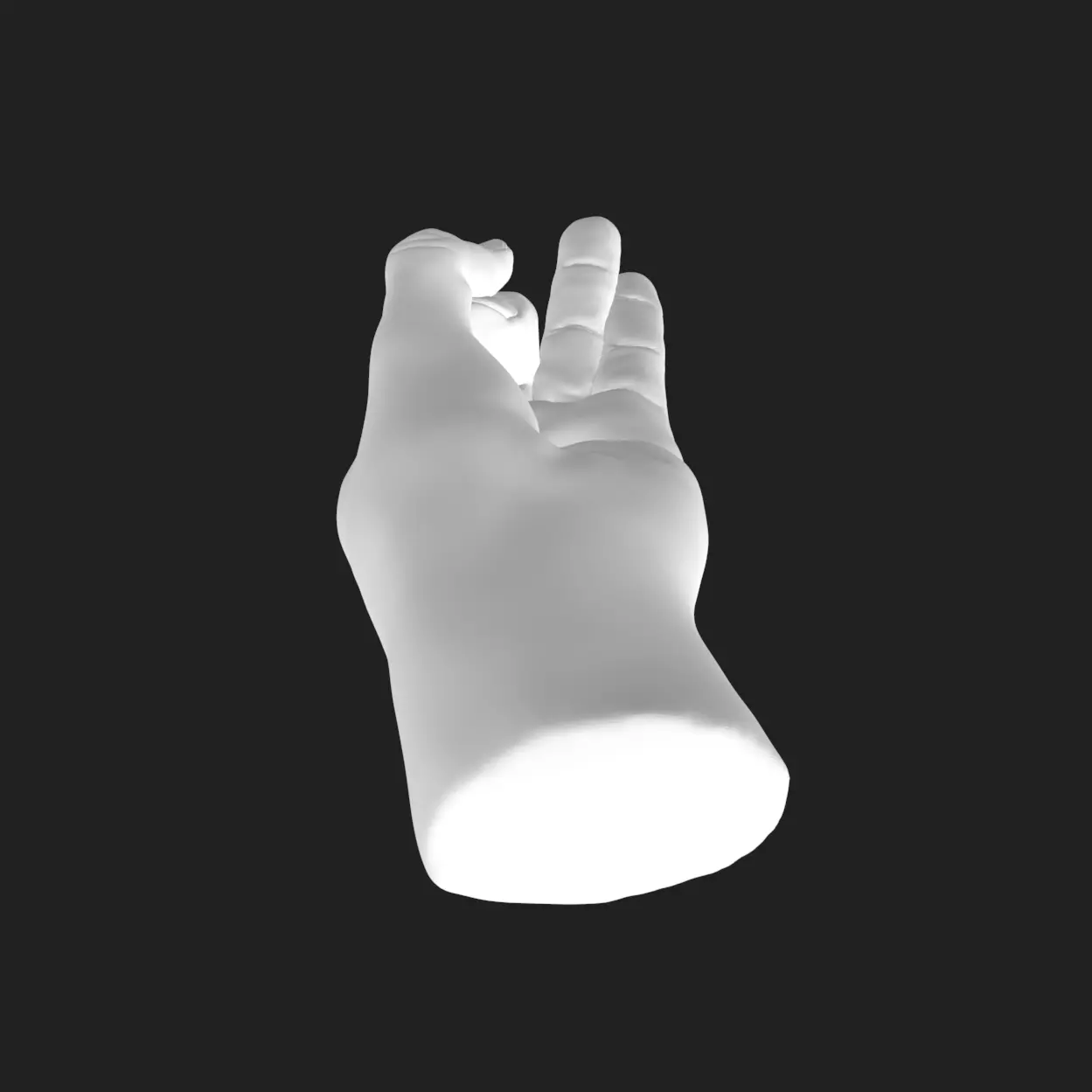 3D Printable Chin Mudra Hand Gesture STL Model Yoga Decor Gift 3D print model_2