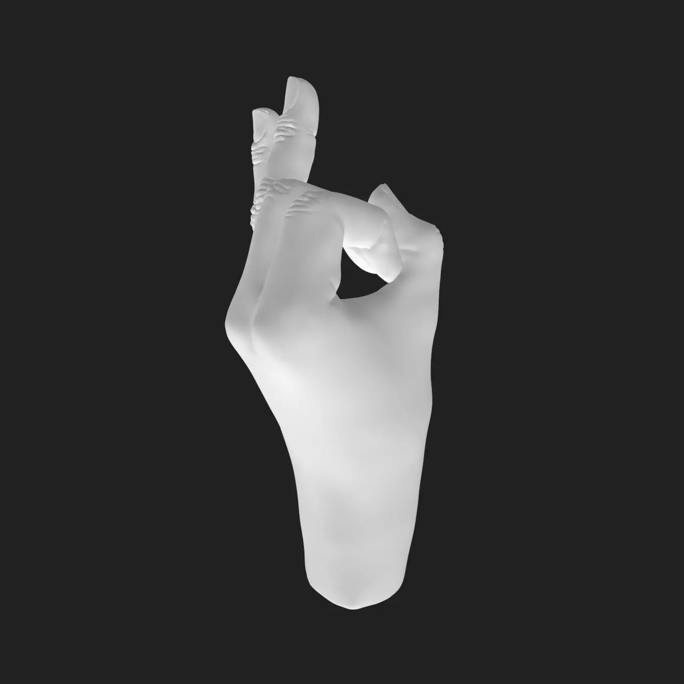 3D Printable Chin Mudra Hand Gesture STL Model Yoga Decor Gift 3D print model_4