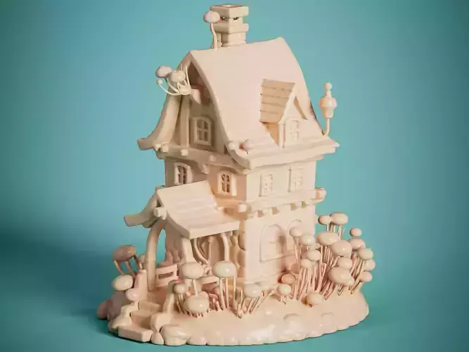 Medieval Fantasy House 01 3DPrint Ready