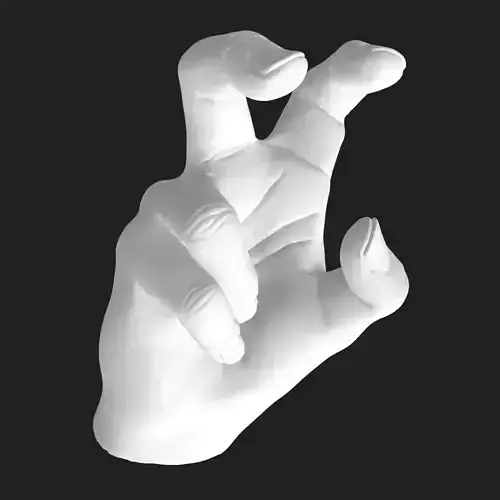 3D Printable Claw Hand Gesture STL Model Fierce Decor Gift