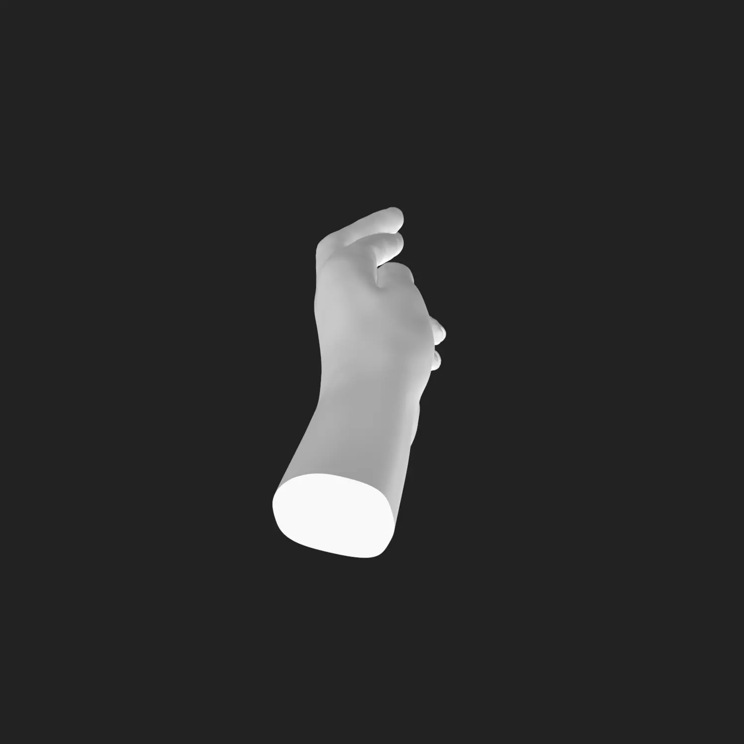 Fingers Crossed Hand STL Model Luck Decor Gift 3D Printable  3D print model_3