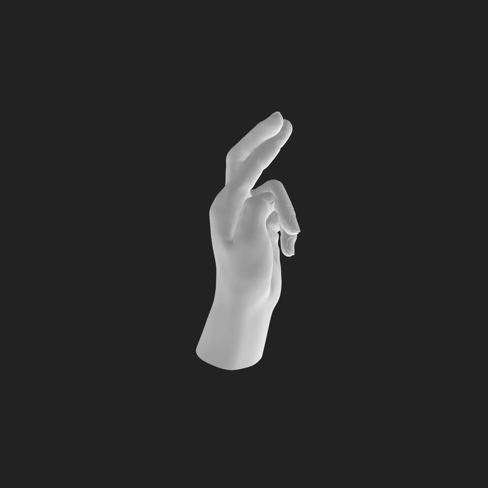 Fingers Crossed Hand STL Model Luck Decor Gift 3D Printable  3D print model_4