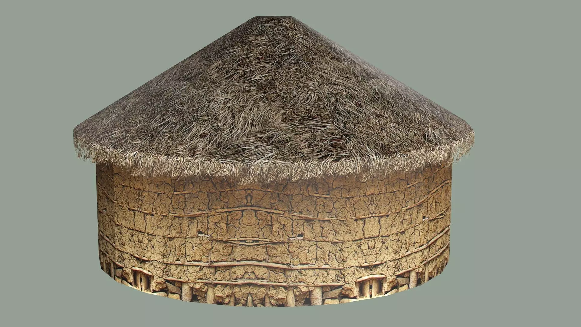 Wooden Hut E Low-Poly 3D Model Low-poly 3D model_1