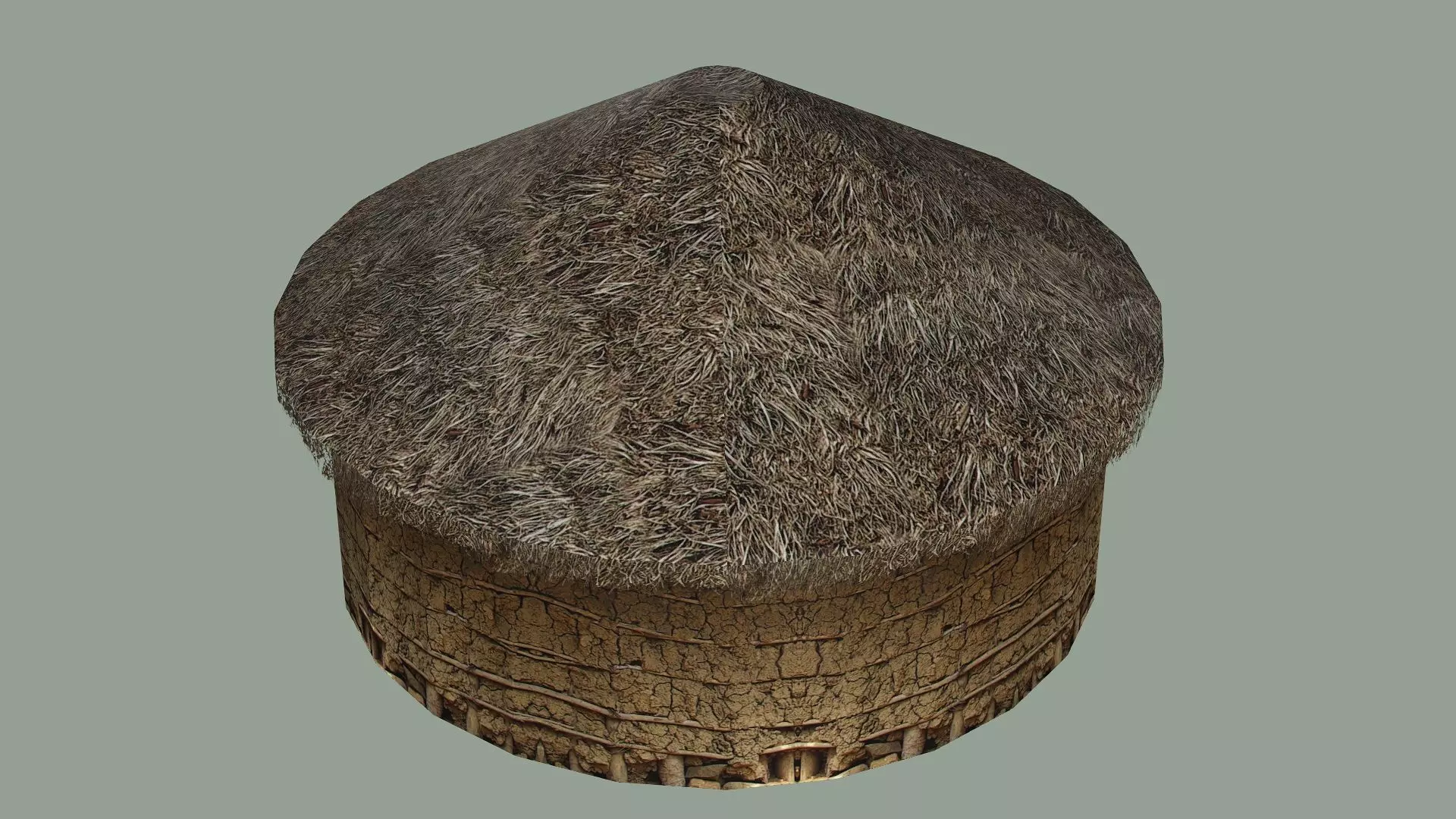 Wooden Hut E Low-Poly 3D Model Low-poly 3D model_3