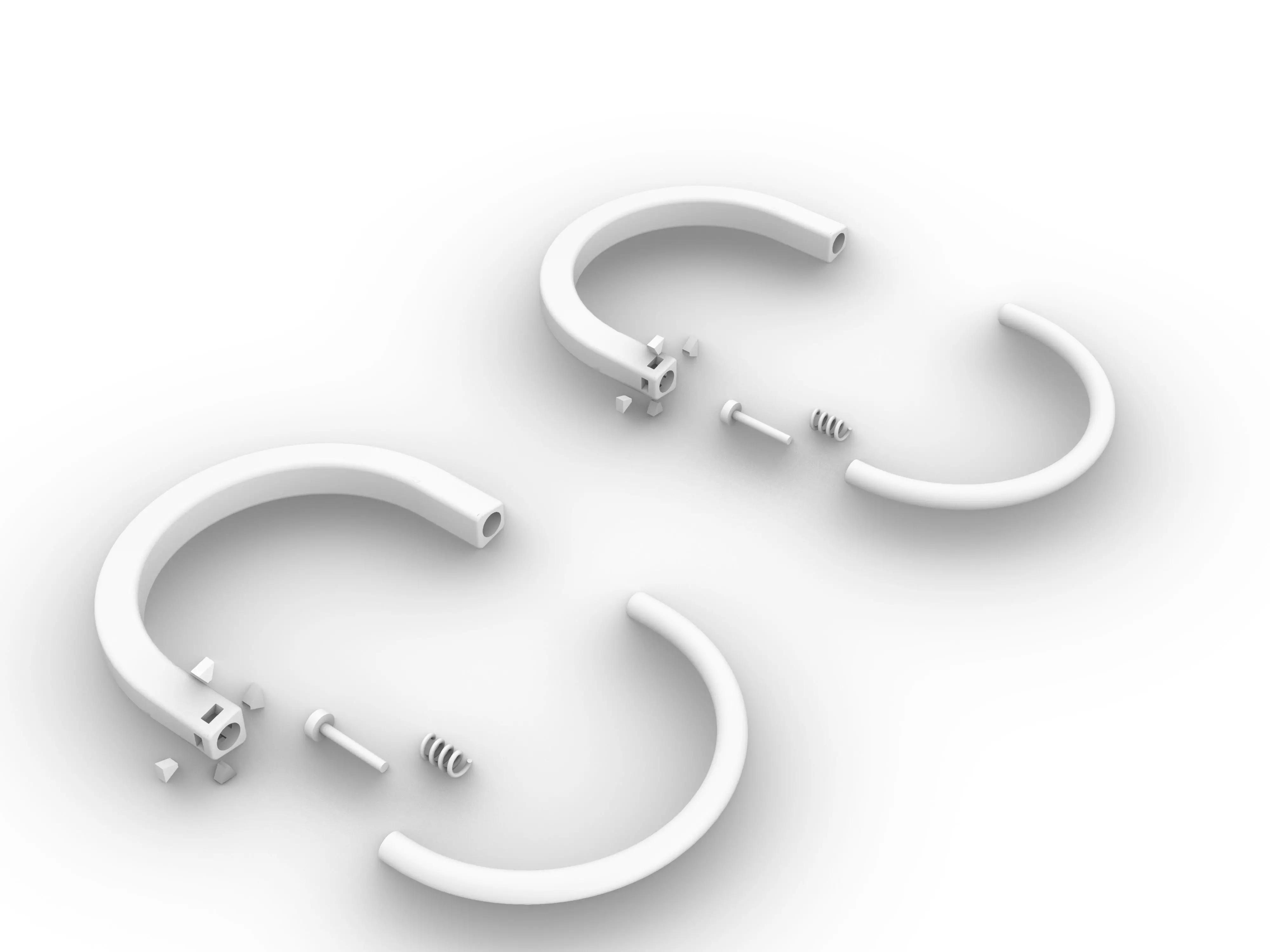 Lock bracelet size 18 and 19 3D print model_5