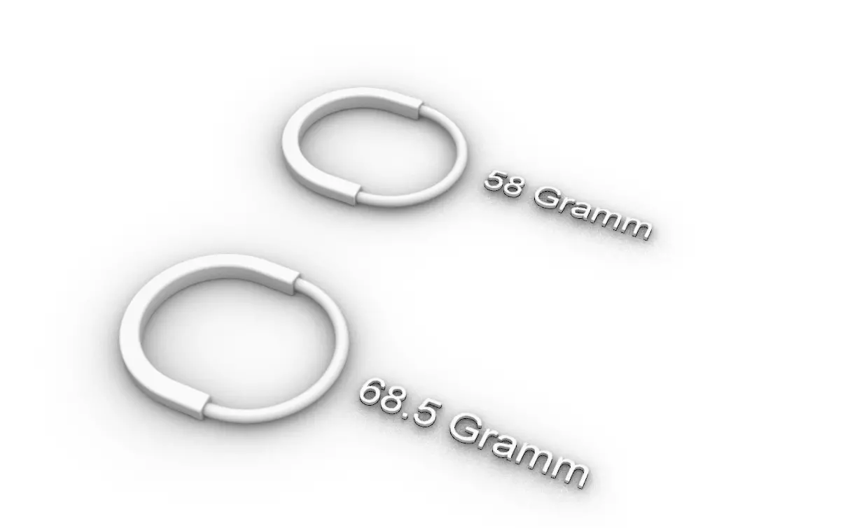 Lock bracelet size 18 and 19 3D print model_4