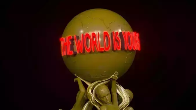 The World is Yours Statue 3D model The World is Yours Statue 3D model