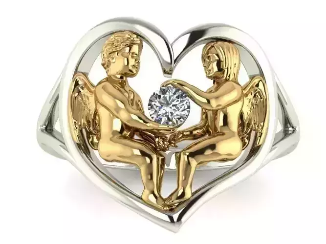 Rings with angel 10259