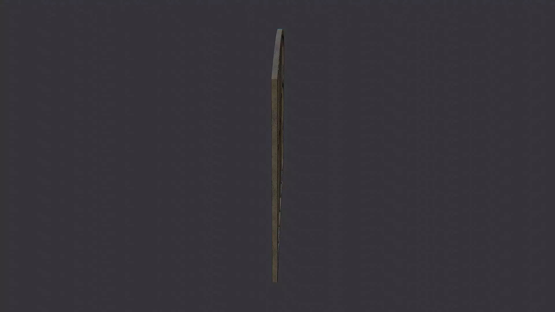 Iron Carport Gate with Curved Bars Low-poly 3D model_3