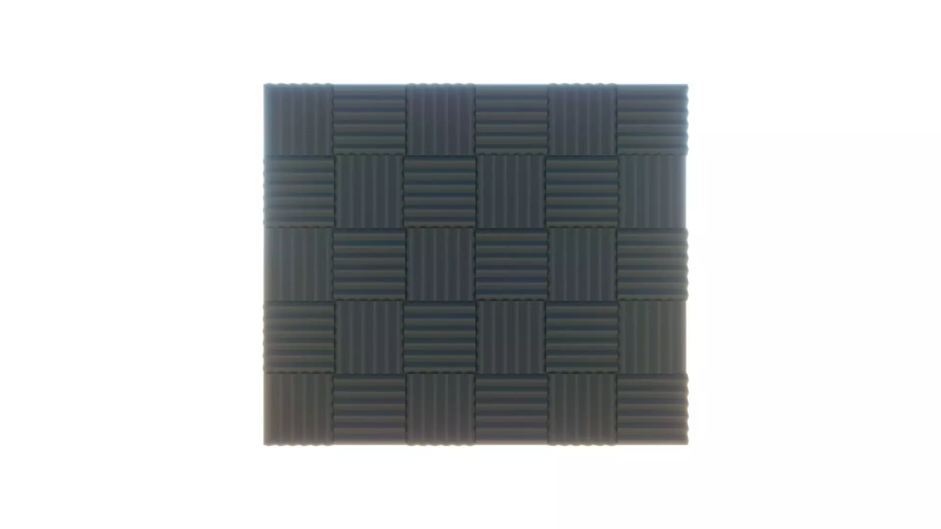 Soundproof Acoustic Foam Wall 3D model_3