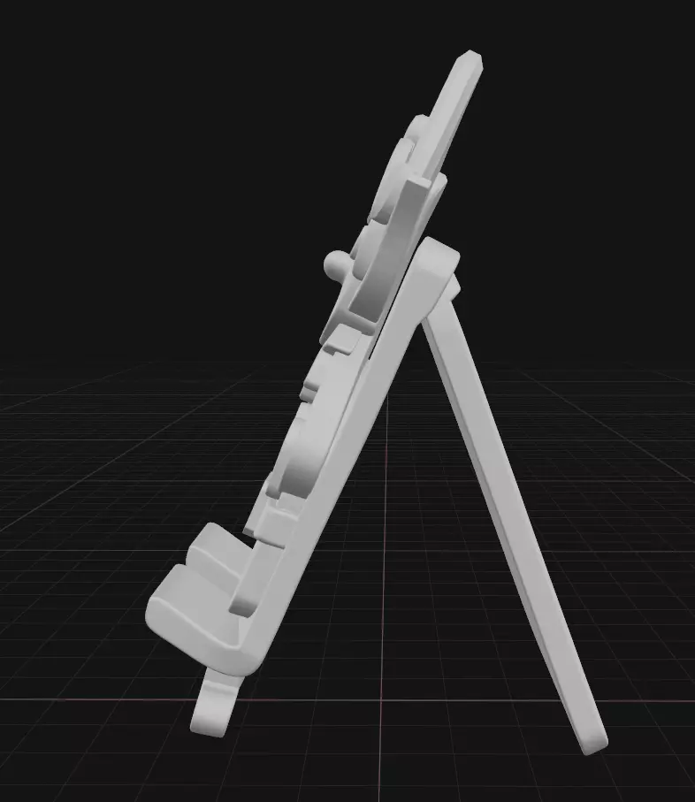 Green elf phone stand 3D print model_3