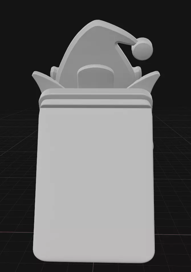 Green elf phone stand 3D print model_4