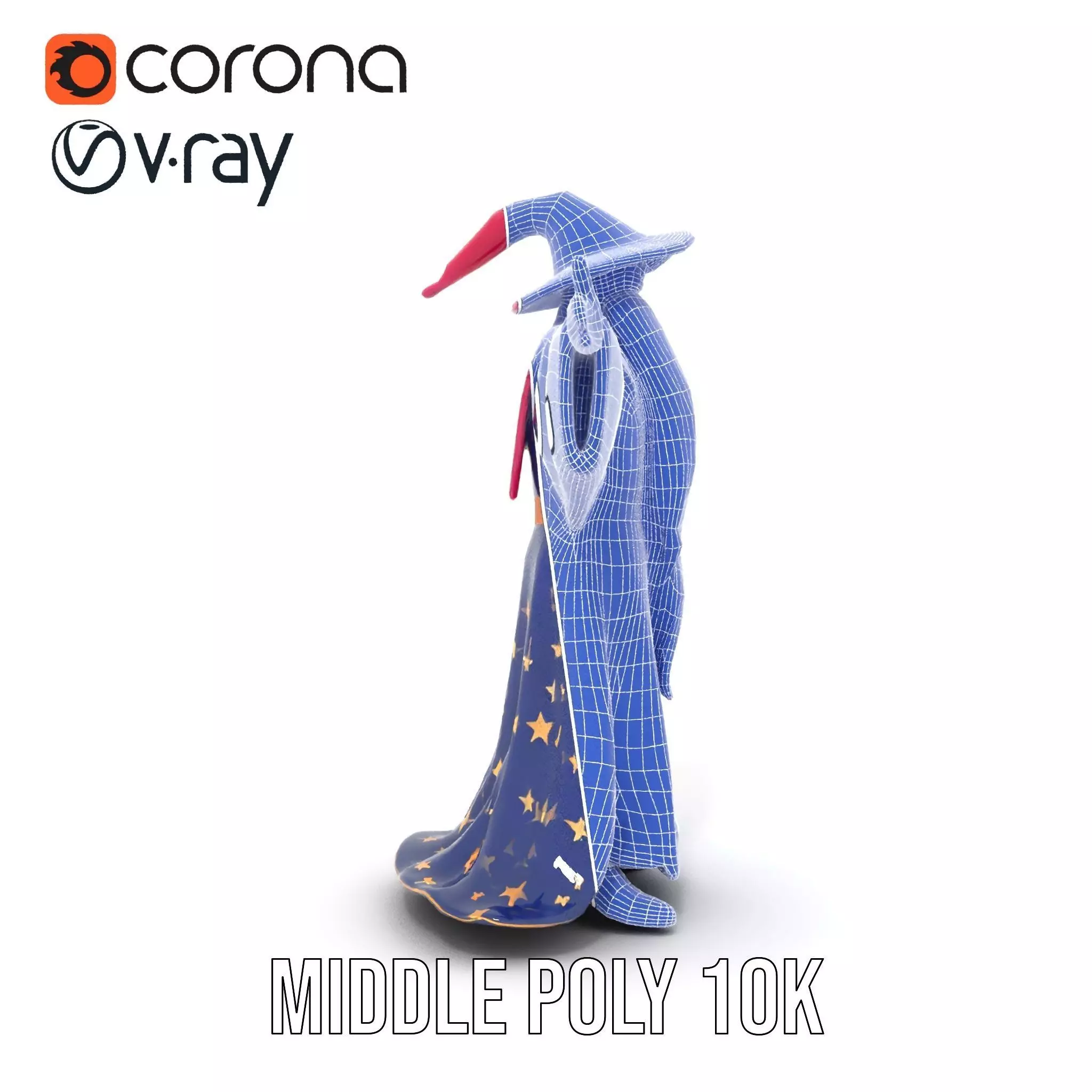 Starry Wizard model pack Low-poly 3D model_28