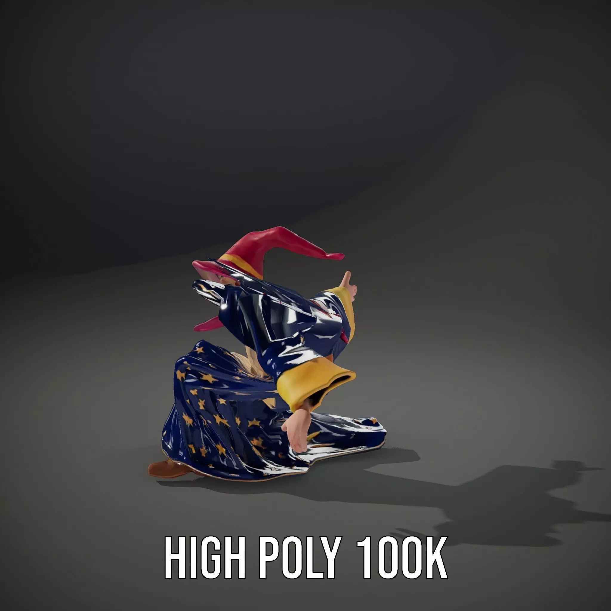 Starry Wizard model pack Low-poly 3D model_9