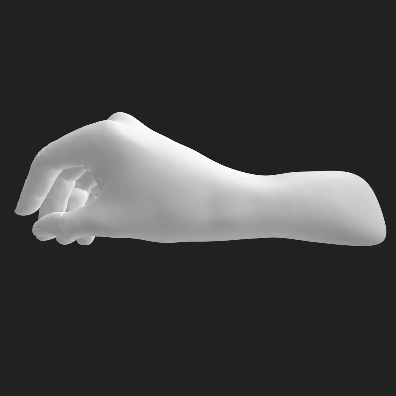 Pinching Hand Pen Holder STL Desk Decor Gift 3D Printable 3D print model_5