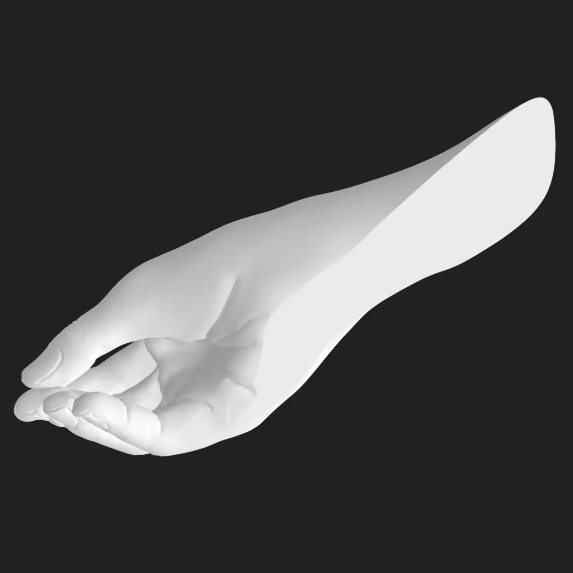 Pinching Hand Pen Holder STL Desk Decor Gift 3D Printable 3D print model_3