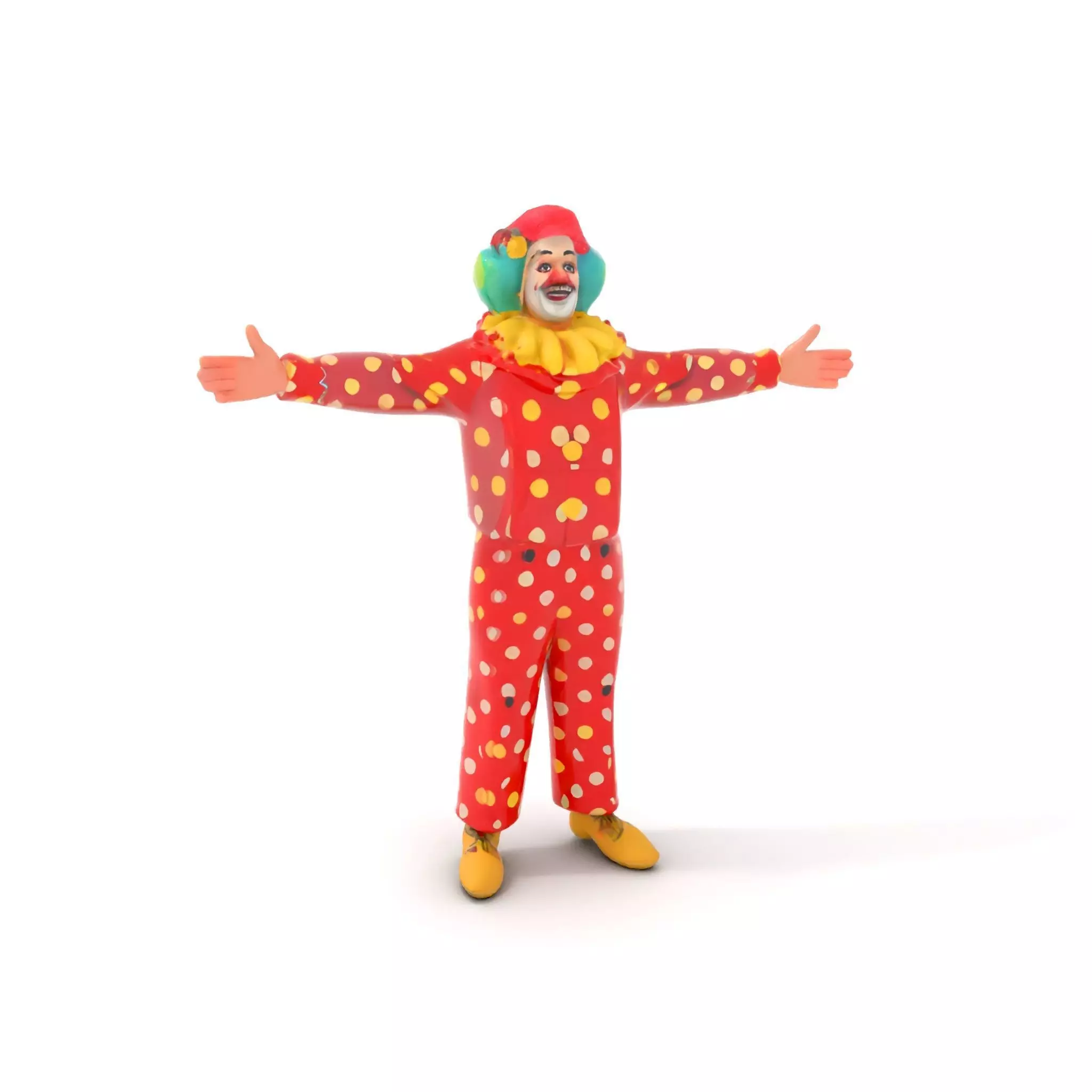 Vibrant Clown Character model pack Low-poly 3D model_19