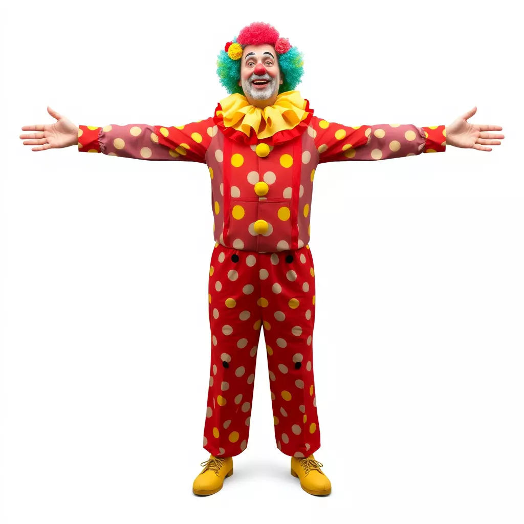 Vibrant Clown Character model pack Low-poly 3D model_3