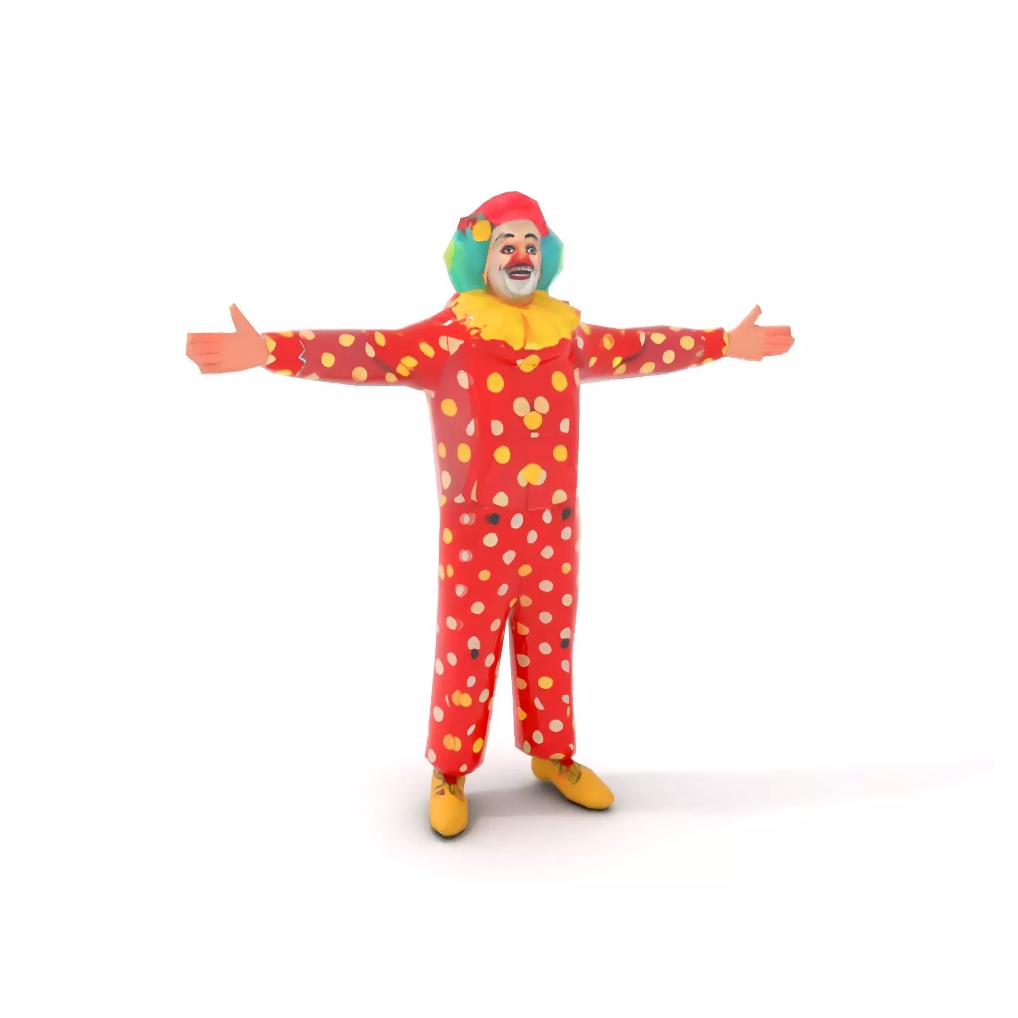Vibrant Clown Character model pack Low-poly 3D model_13