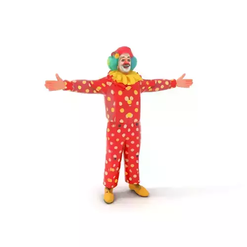 Vibrant Clown Character model pack Low-poly 3D model Vibrant Clown Character model pack Low-poly 3D model