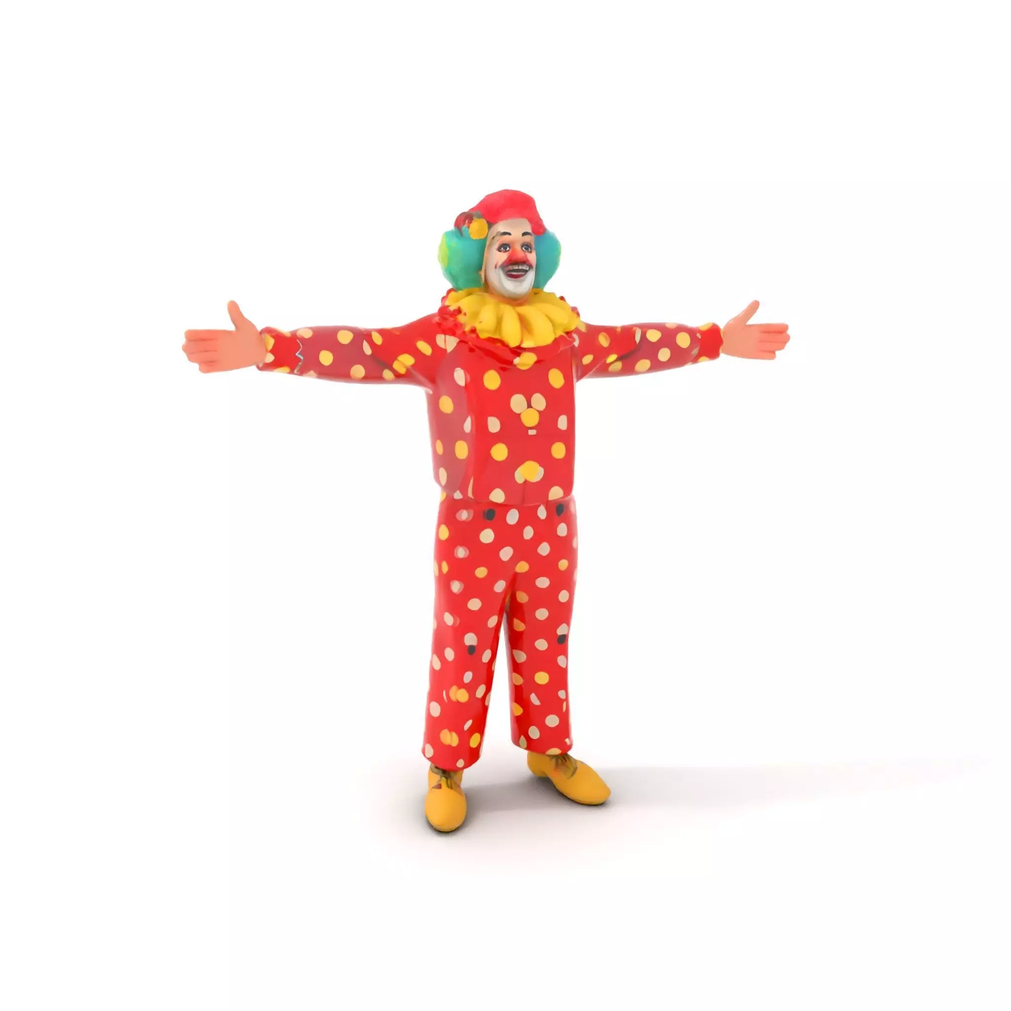 Vibrant Clown Character model pack Low-poly 3D model_0