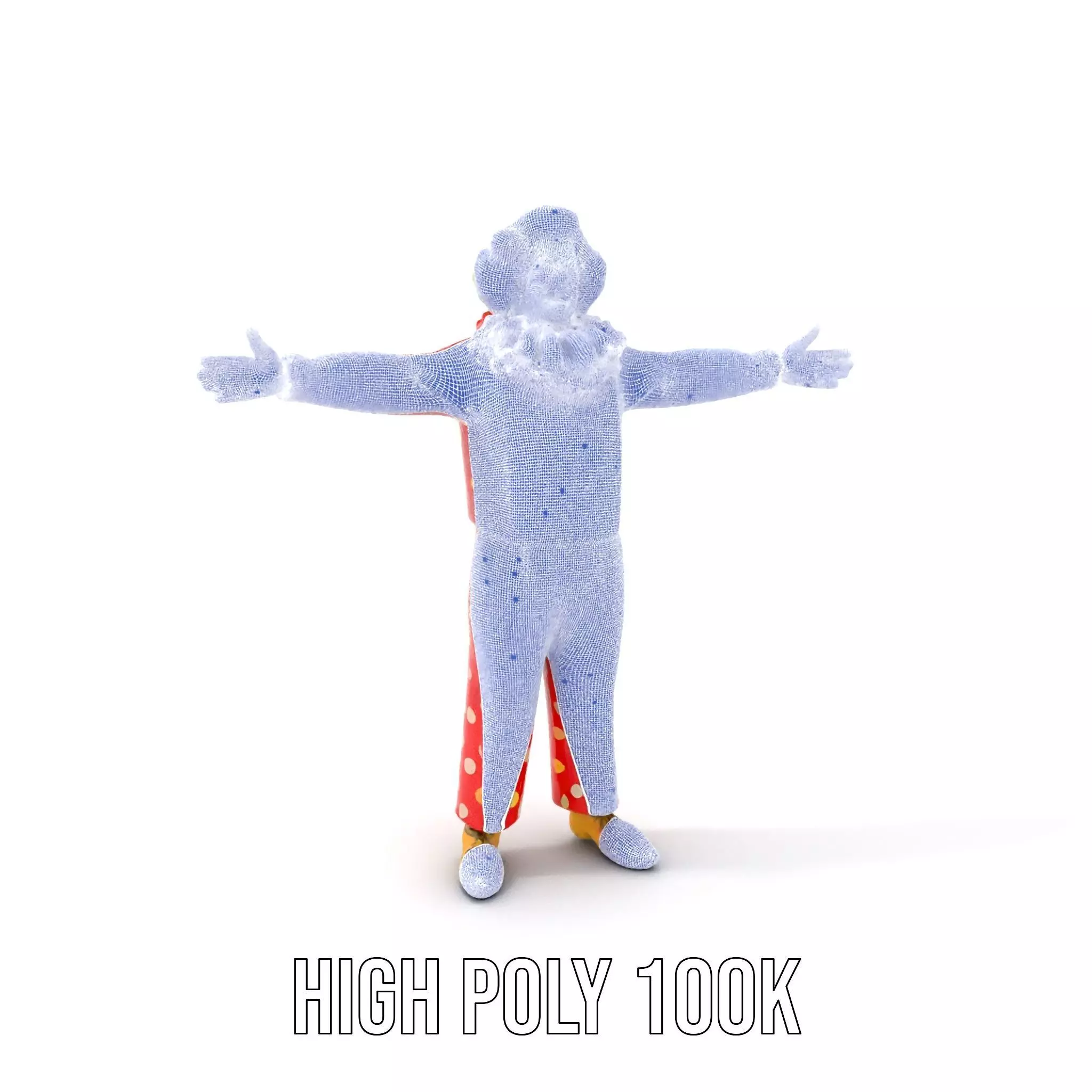 Vibrant Clown Character model pack Low-poly 3D model_5