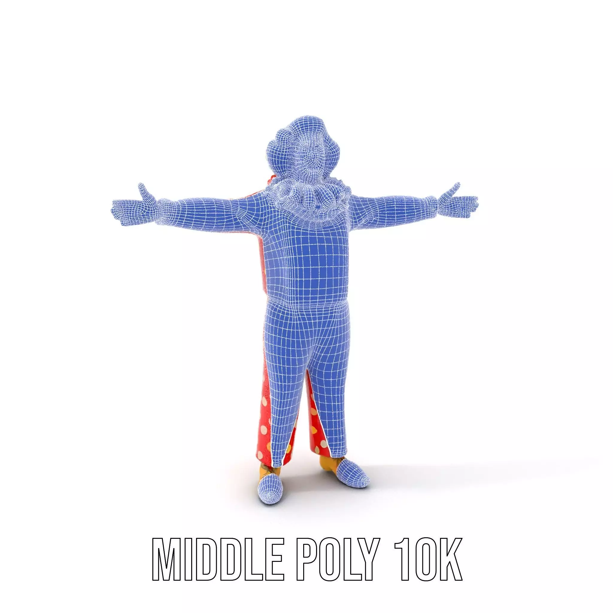 Vibrant Clown Character model pack Low-poly 3D model_14