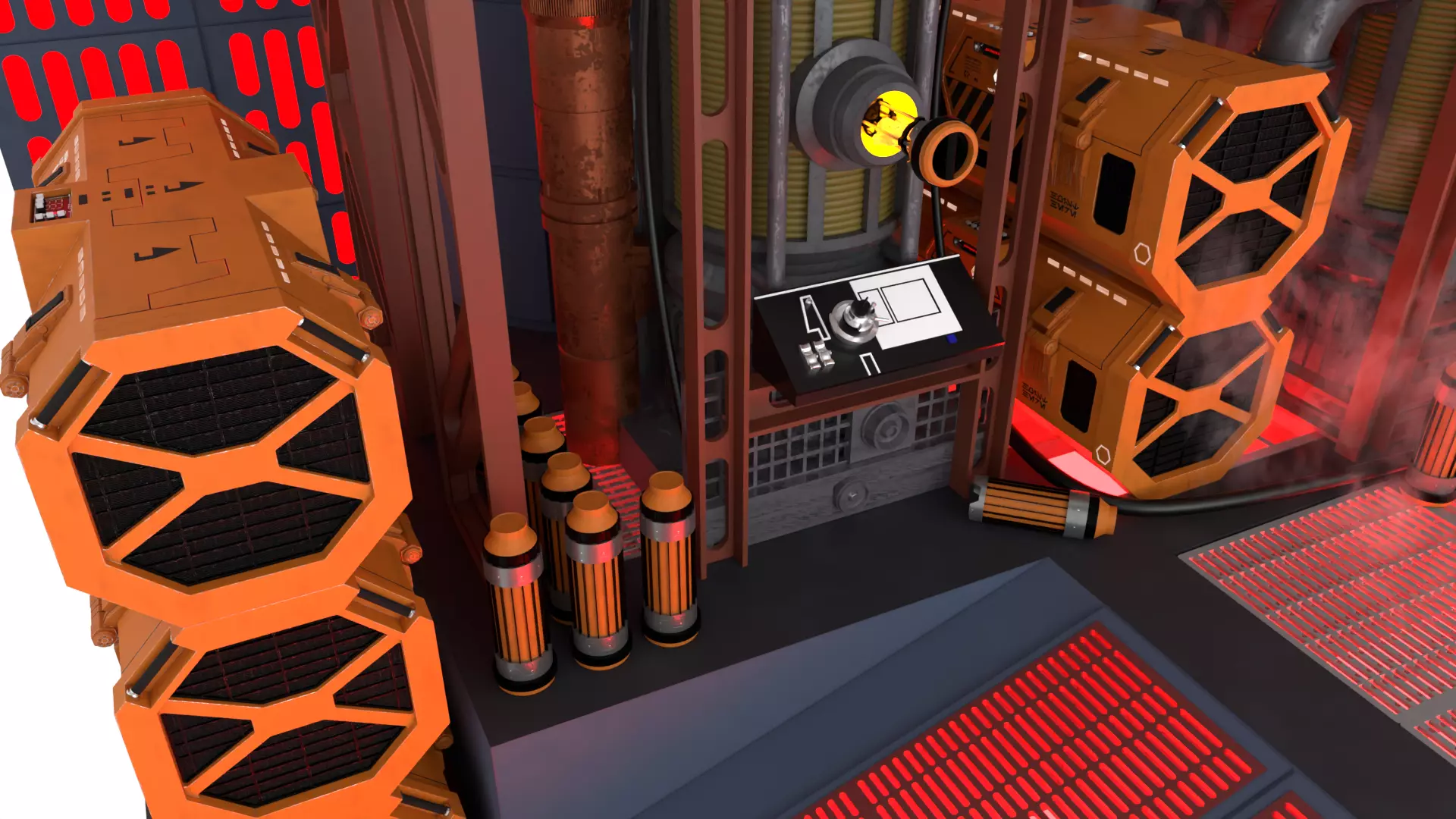 Set 2f - Death Star Kyber Installation 1-6 scale Hottoys 3D print model_7