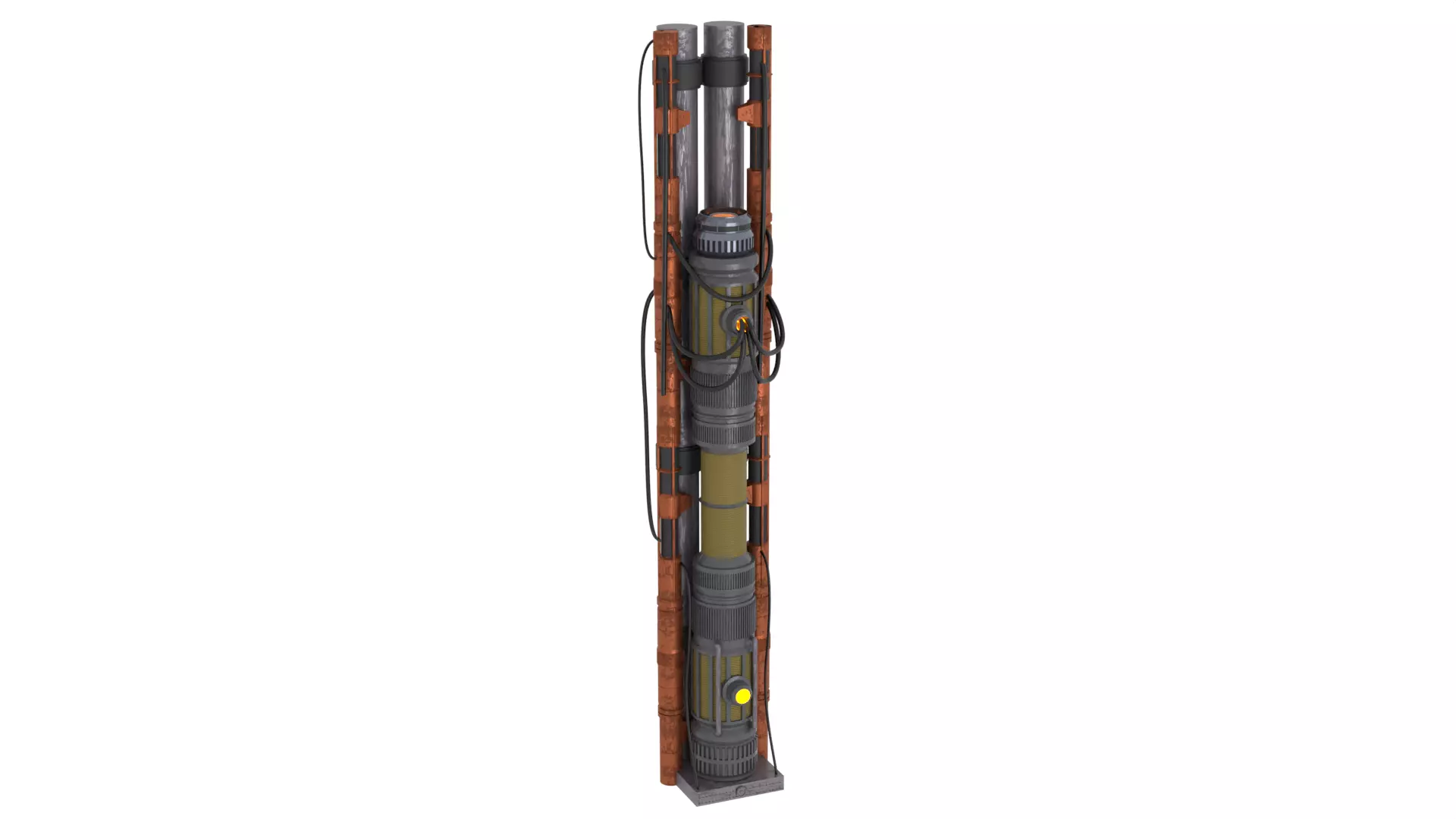 Set 2f - Death Star Kyber Installation 1-6 scale Hottoys 3D print model_67