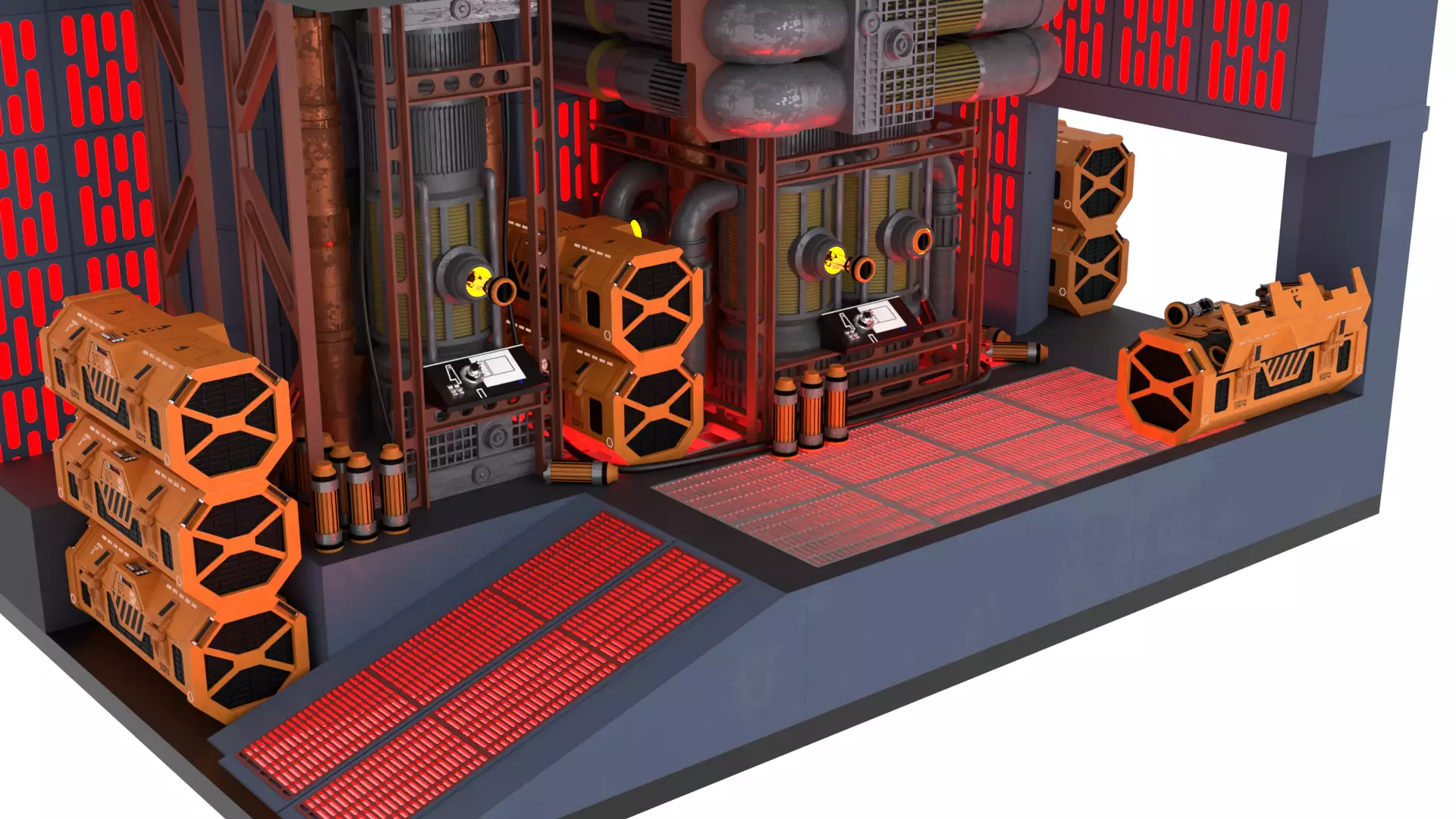 Set 2f - Death Star Kyber Installation 1-6 scale Hottoys 3D print model_72