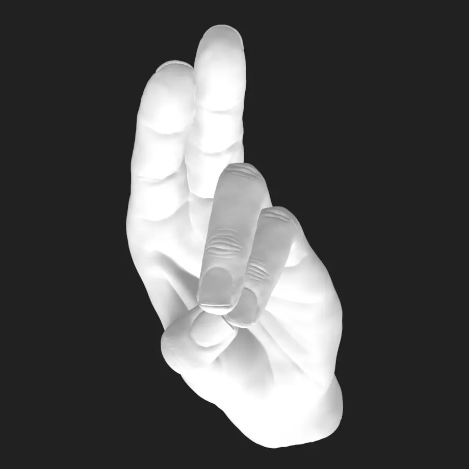 Prana Mudra Hand STL Model Yoga Decor Gift 3D Printable 3D print model_0