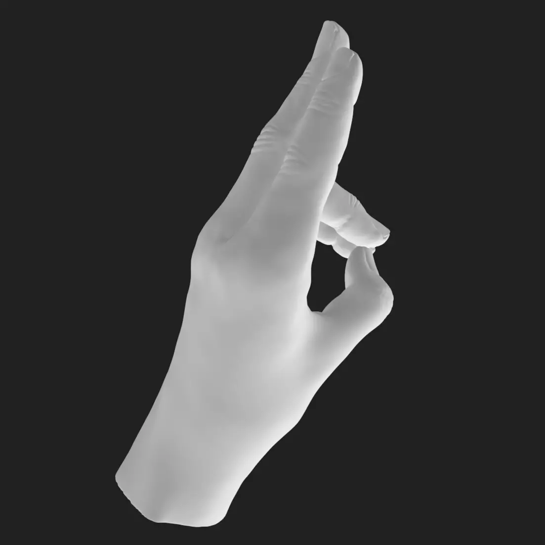 Prana Mudra Hand STL Model Yoga Decor Gift 3D Printable 3D print model_2
