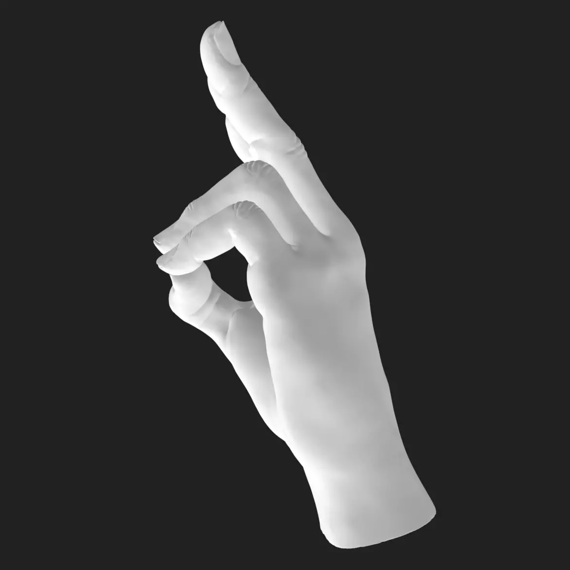 Prana Mudra Hand STL Model Yoga Decor Gift 3D Printable 3D print model_3