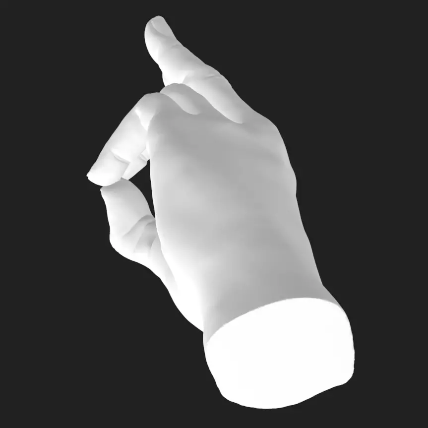 Prana Mudra Hand STL Model Yoga Decor Gift 3D Printable 3D print model_5