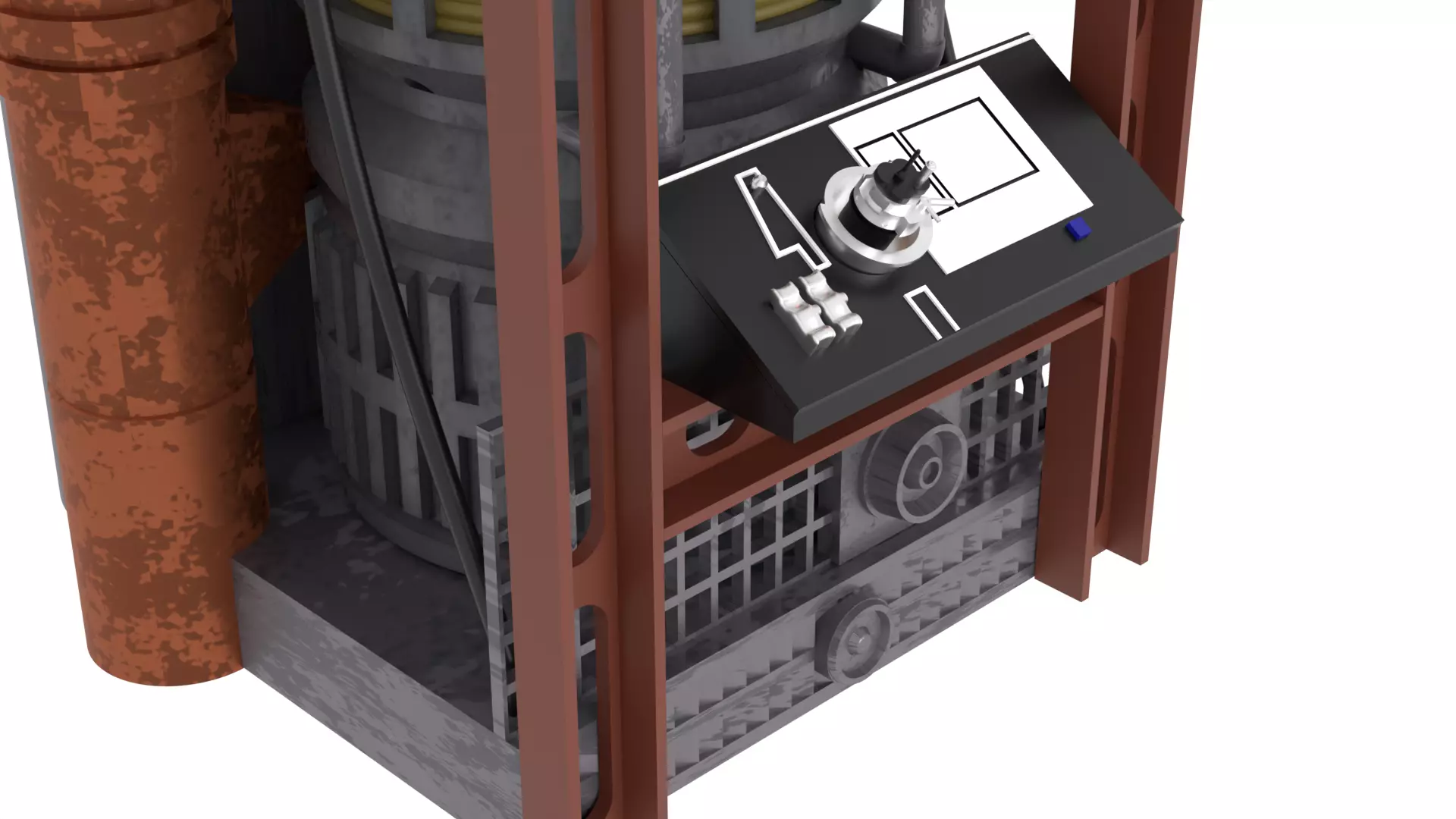 Set 2f - Death Star Kyber Installation 1-12 scale Blackseries 3D print model_65