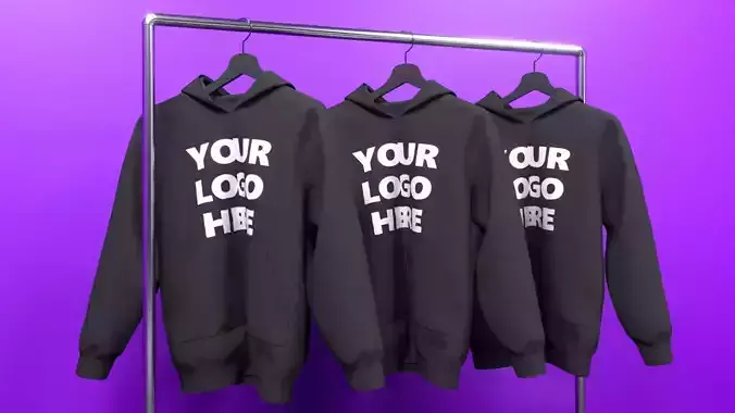 Hoodies on Rack