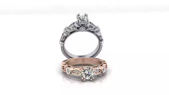 solitaire engagement jewelry ring