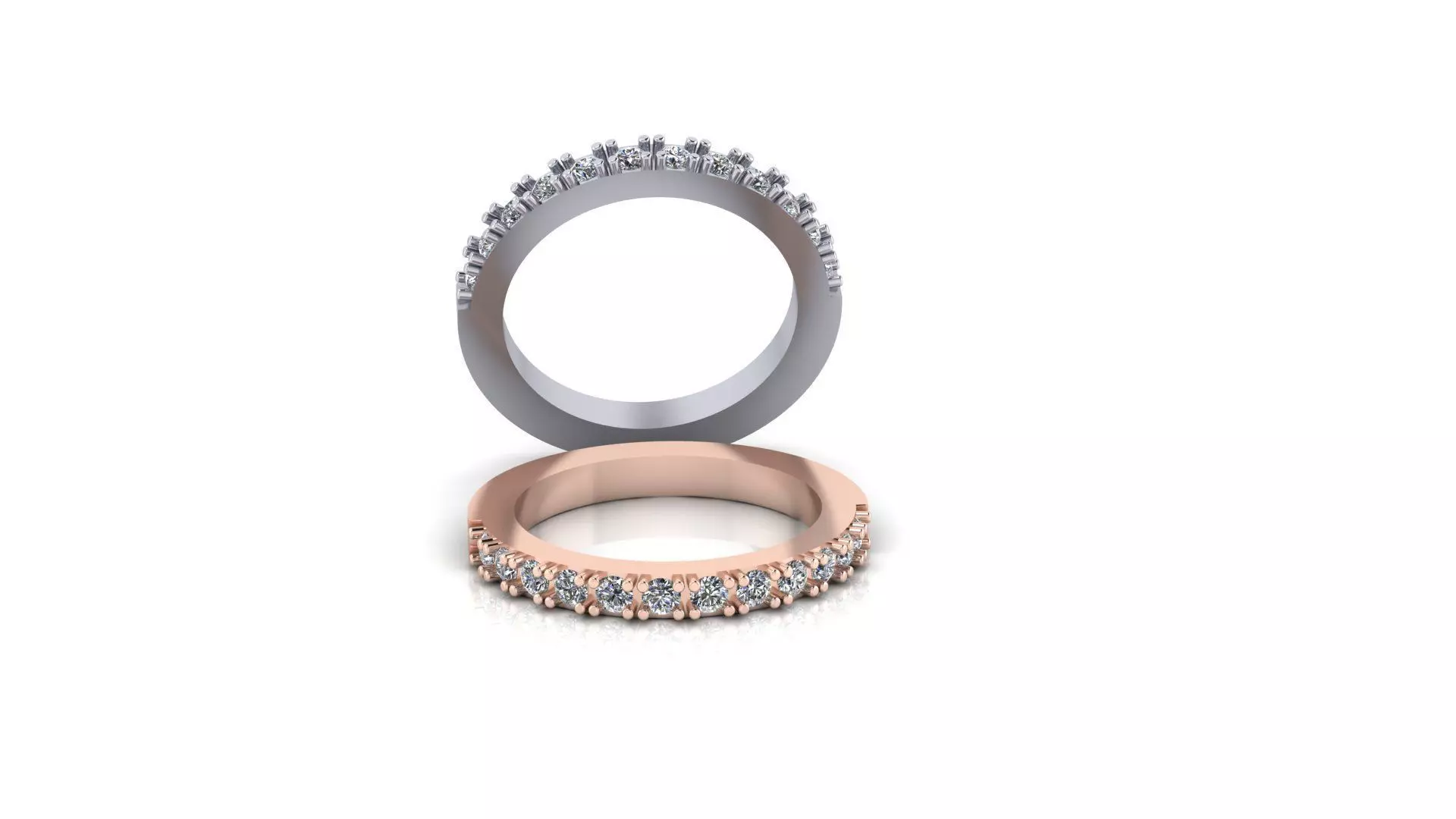 engagement round jewelry ring 3D print model