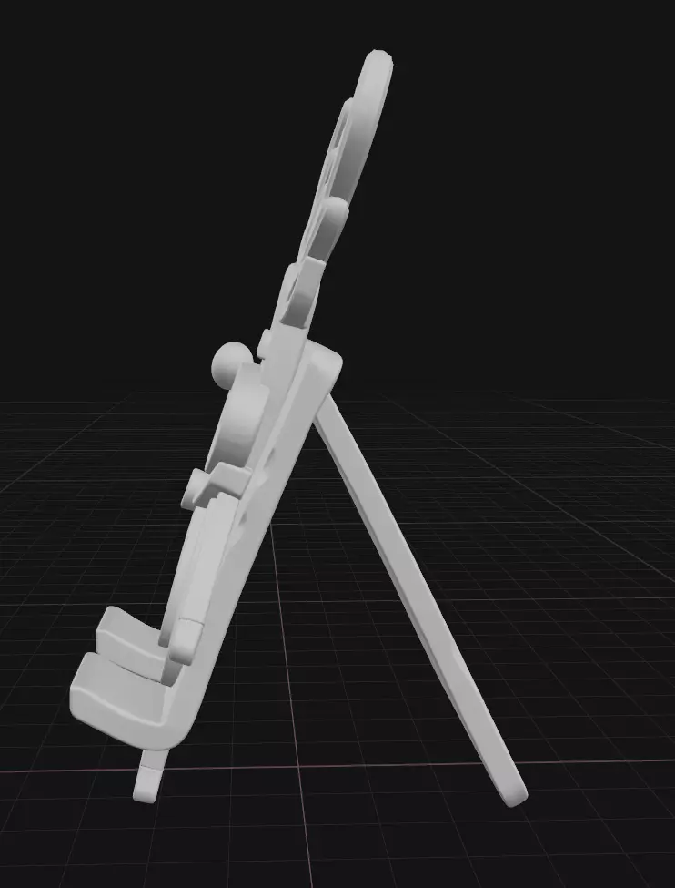 Reindeer phone stand 3D print model_4