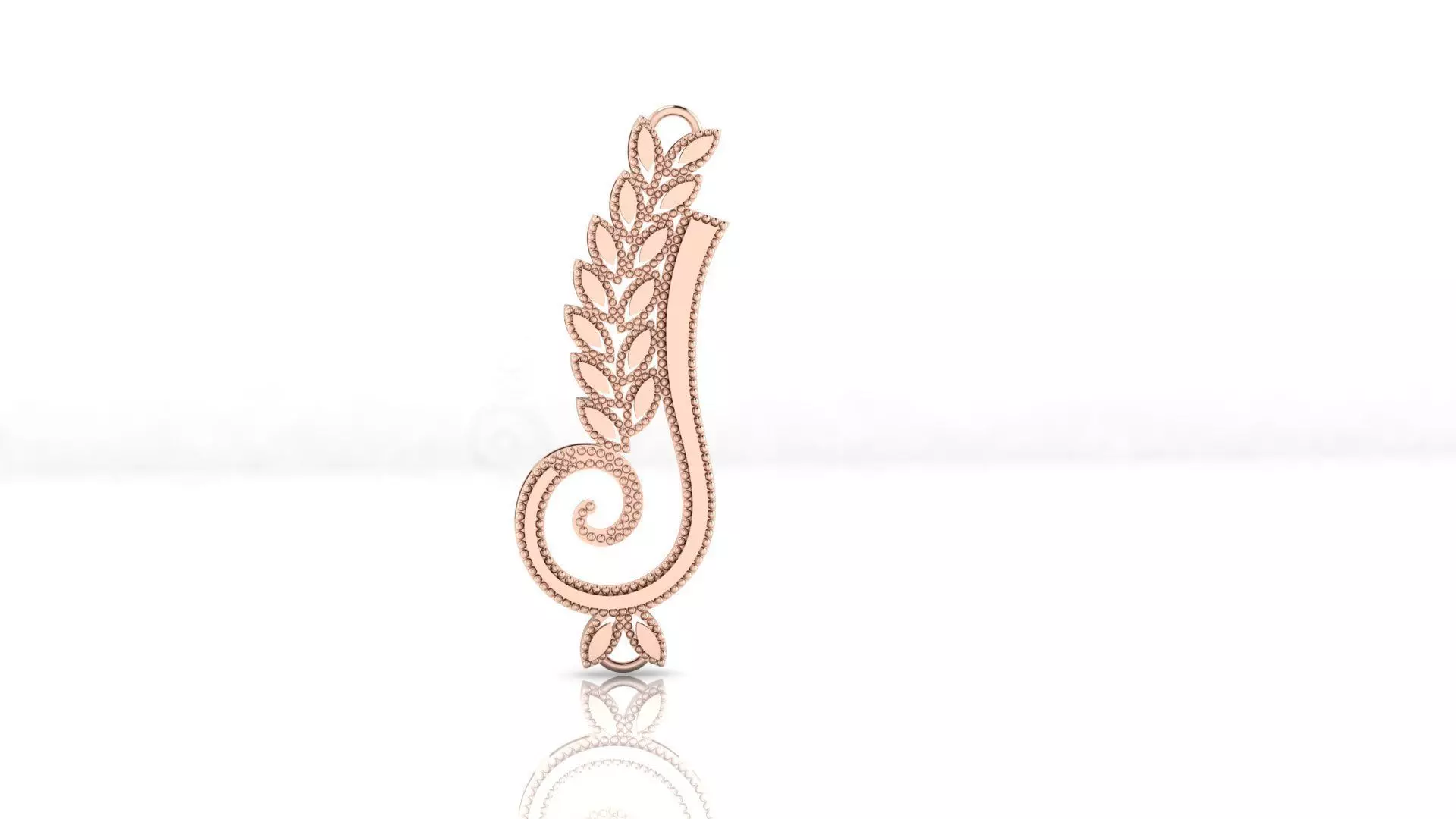 free gold pendant Free 3D print model