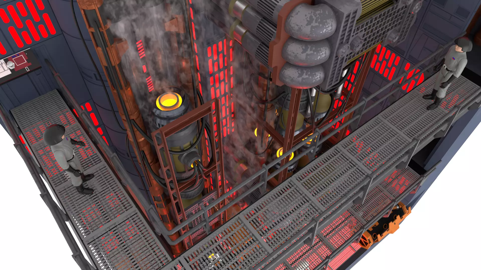 Set 2f - Death Star Kyber Installation 1-18 scale Hasbro Kenner 3D print model_20