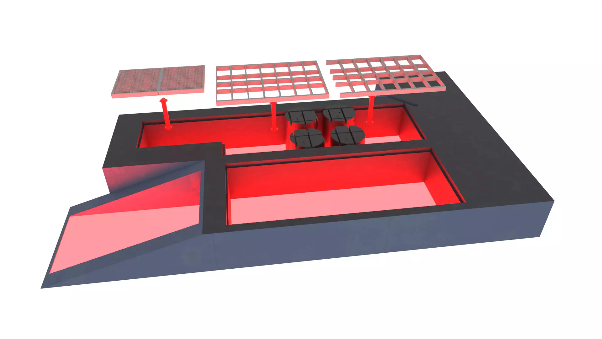 Set 2f - Death Star Kyber Installation 1-18 scale Hasbro Kenner 3D print model_37