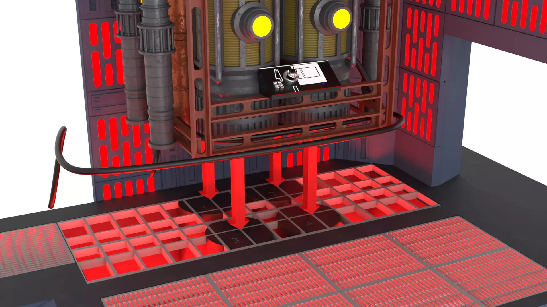 Set 2f - Death Star Kyber Installation 1-18 scale Hasbro Kenner 3D print model_86