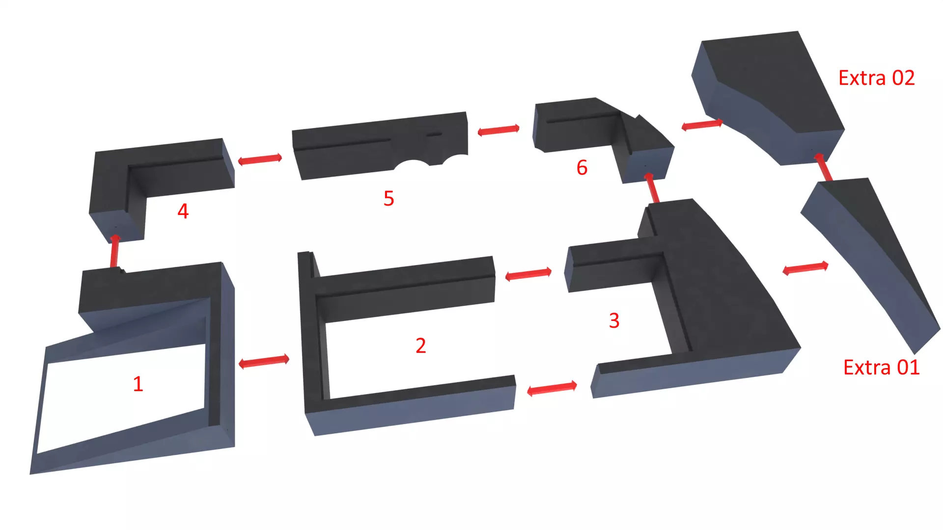 Set 2f - Death Star Kyber Installation 1-18 scale Hasbro Kenner 3D print model_38