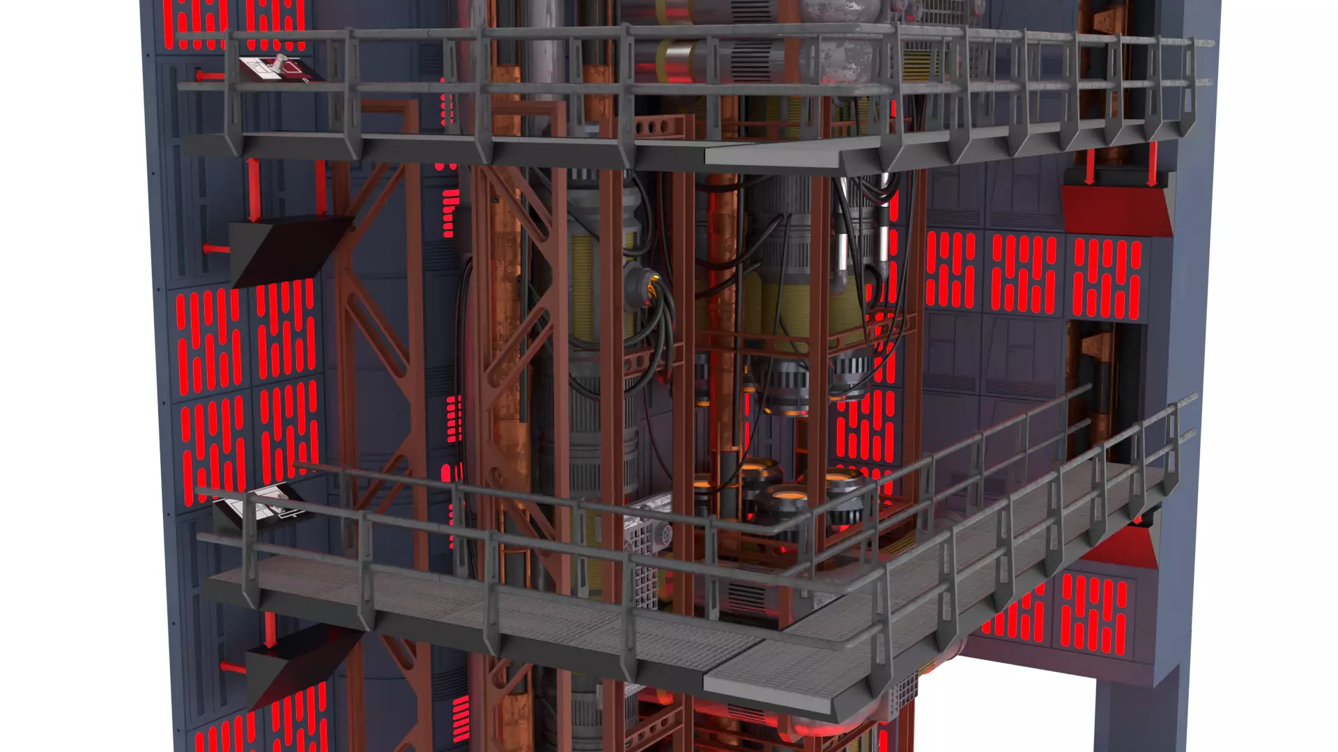 Set 2f - Death Star Kyber Installation 1-18 scale Hasbro Kenner 3D print model_84