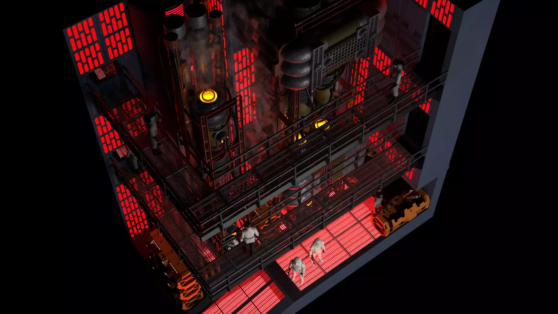 Set 2f - Death Star Kyber Installation 1-18 scale Hasbro Kenner 3D print model_28