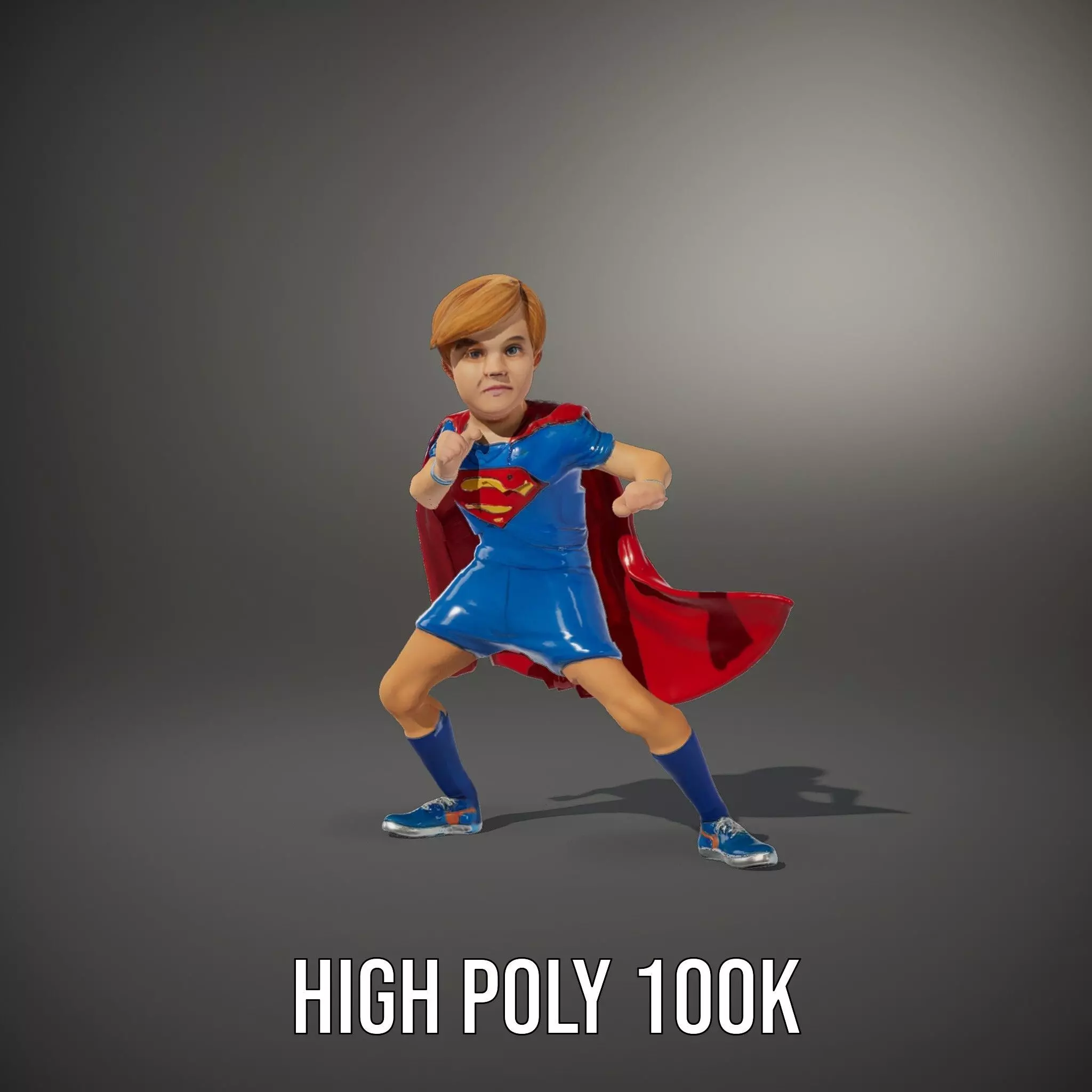 Hero Costume Child model pack Low-poly 3D model_11