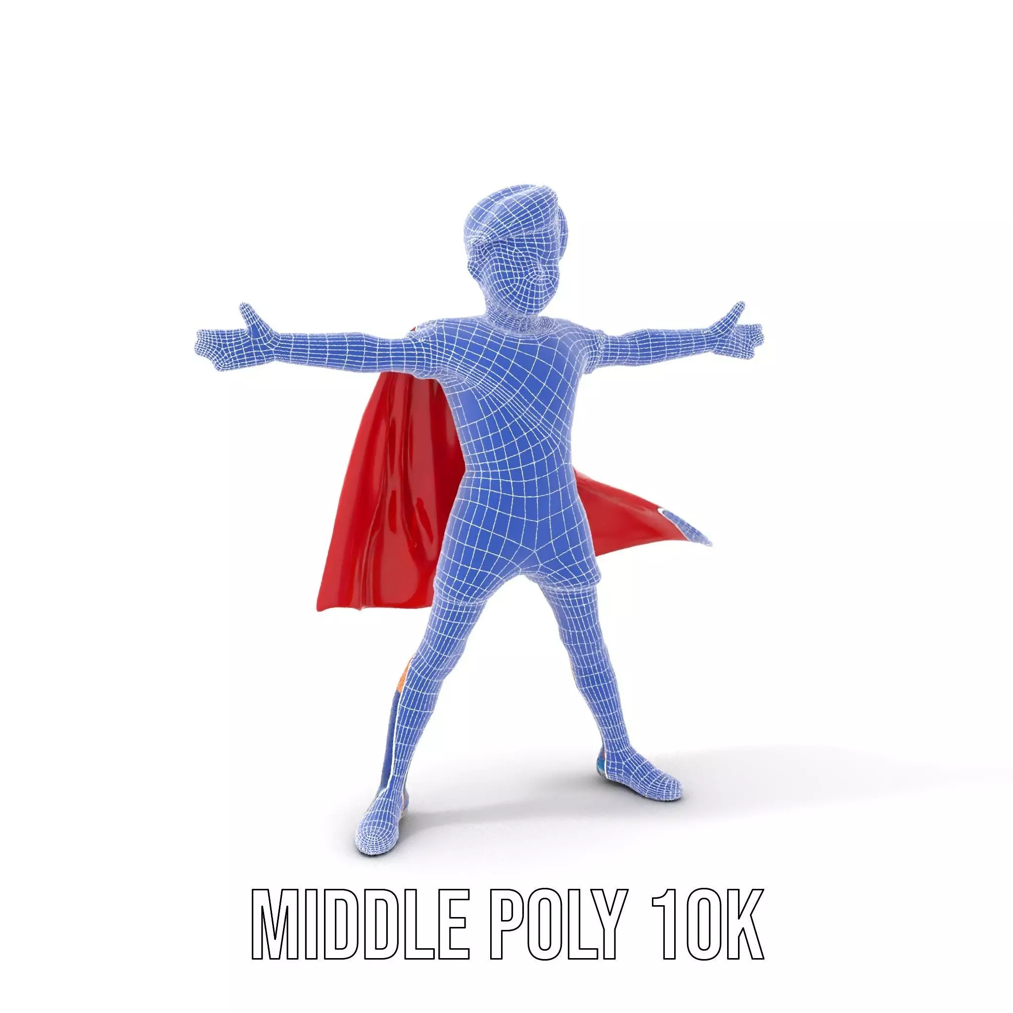 Hero Costume Child model pack Low-poly 3D model_6