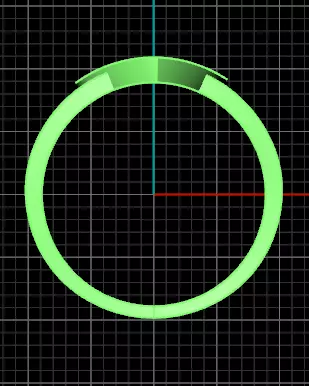 heart love gold ring 3D print model_2